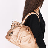 Gucci Sukey Shoulder Bag Rose Gold Metallic