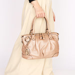 Gucci Sukey Shoulder Bag Rose Gold Metallic