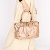 Gucci Sukey Shoulder Bag Rose Gold Metallic
