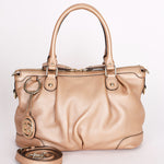 Gucci Sukey Shoulder Bag Rose Gold Metallic