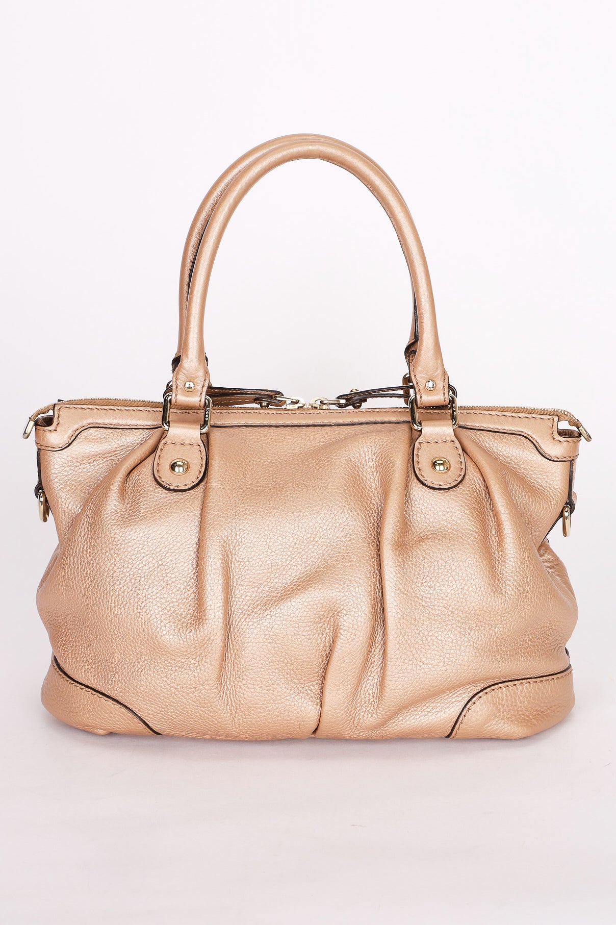Gucci Sukey Shoulder Bag Rose Gold Metallic