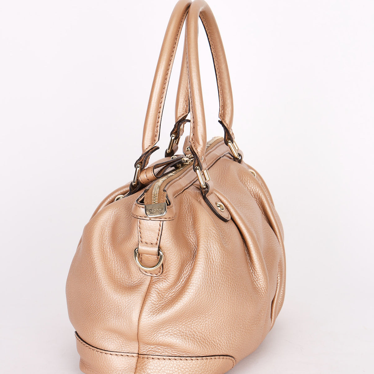 Gucci Sukey Shoulder Bag Rose Gold Metallic
