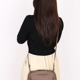 Bottega Veneta Intrecciato Nodini Shoulder Bag Taupe