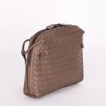 Bottega Veneta Intrecciato Nodini Shoulder Bag Taupe
