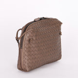 Bottega Veneta Intrecciato Nodini Shoulder Bag Taupe