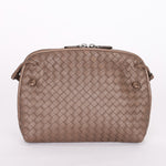 Bottega Veneta Intrecciato Nodini Shoulder Bag Taupe