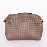 Bottega Veneta Intrecciato Nodini Shoulder Bag Taupe