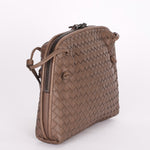 Bottega Veneta Intrecciato Nodini Shoulder Bag Taupe
