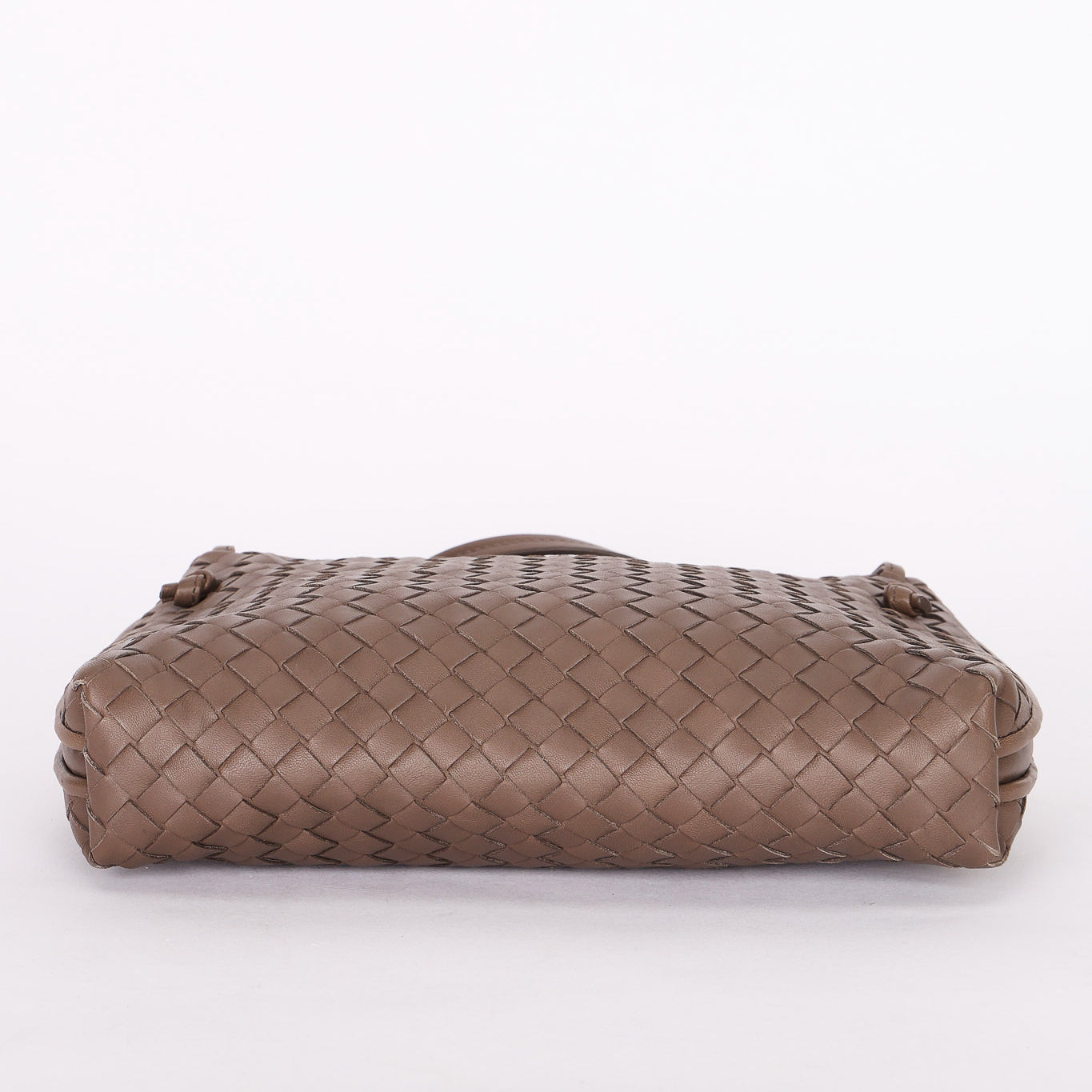 Bottega Veneta Intrecciato Nodini Shoulder Bag Taupe