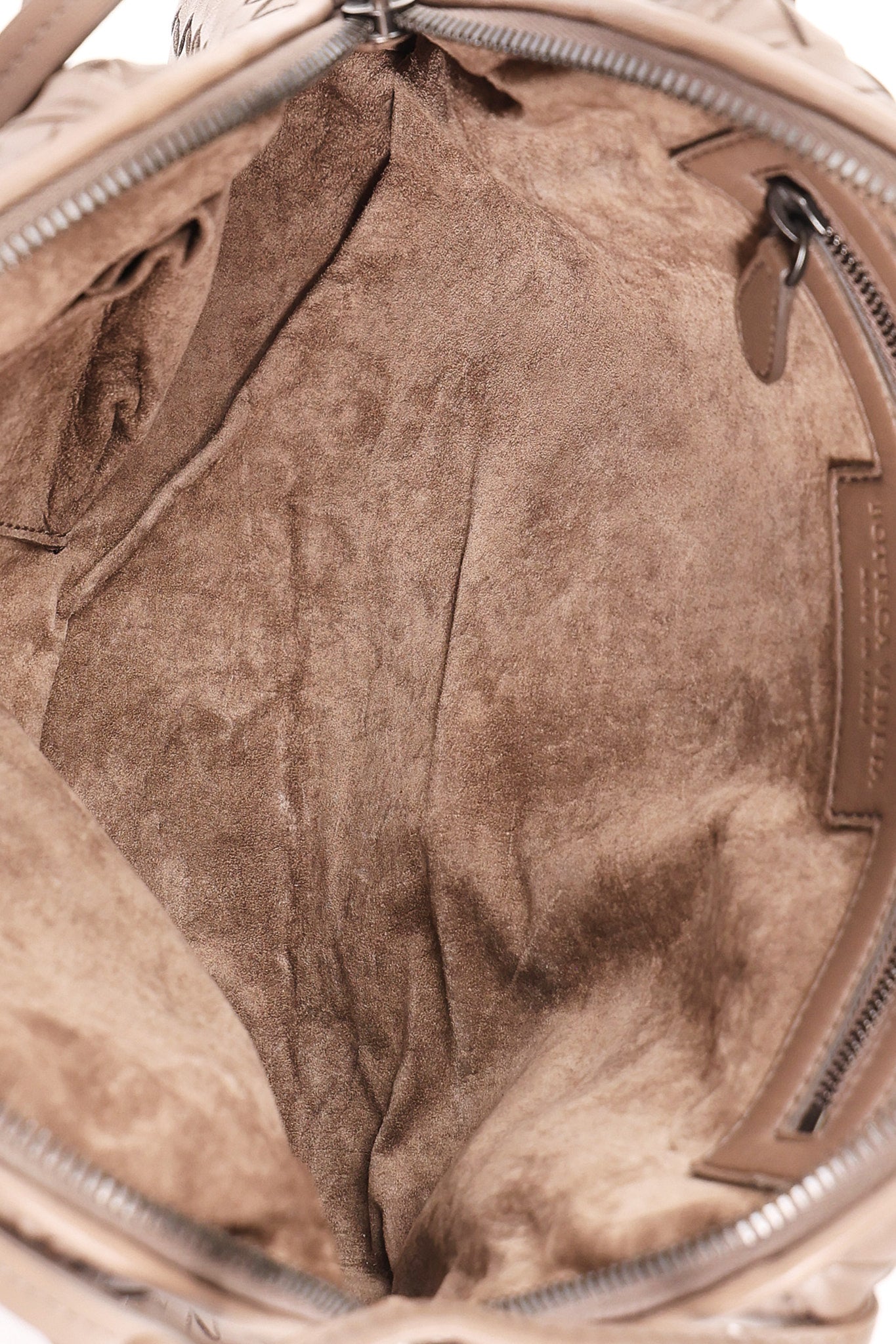Bottega Veneta Intrecciato Nodini Shoulder Bag Taupe