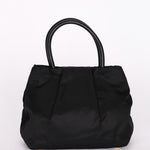 Prada Bow Top Handle Bag Black Nylon