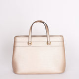 Gucci Bright Bit Convertible Tote Metallic Beige