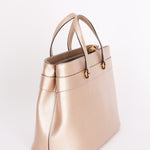 Gucci Bright Bit Convertible Tote Metallic Beige