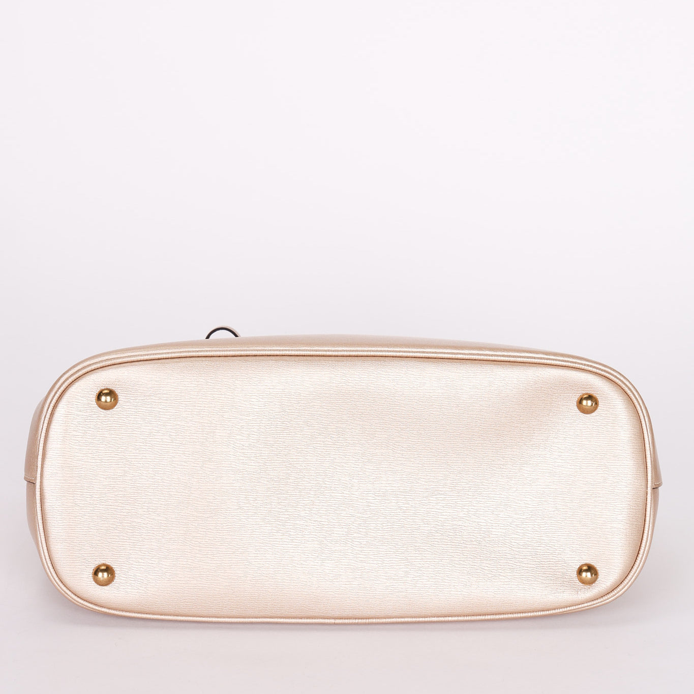 Gucci Bright Bit Convertible Tote Metallic Beige