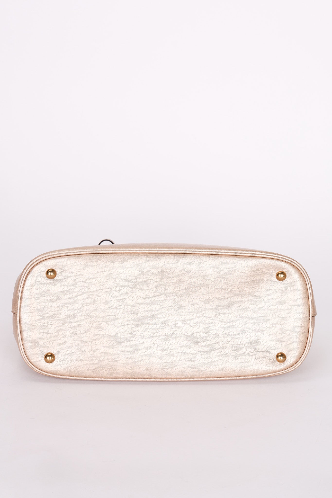 Gucci Bright Bit Convertible Tote Metallic Beige