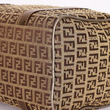 Fendi Zucchino Studded Boston Bag