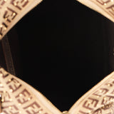 Fendi Zucchino Studded Boston Bag