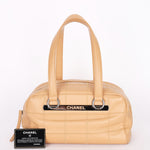 Chanel Chocolate Bar Shoulder Bag Beige Caviar DSHW