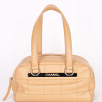 Chanel Chocolate Bar Shoulder Bag Beige Caviar DSHW