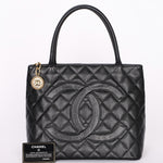 Chanel Timeless Medallion Tote Black Caviar AGHW