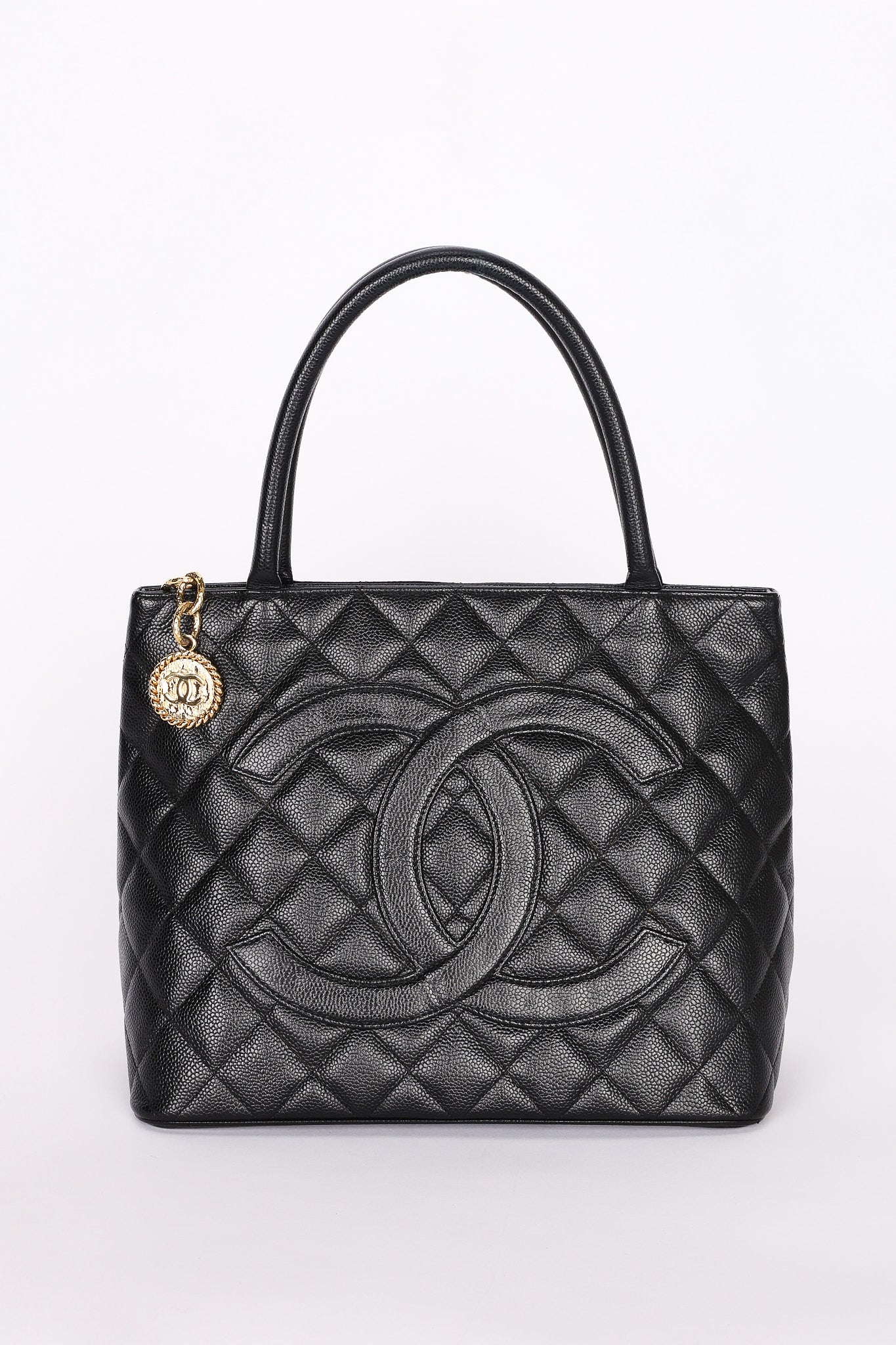 Chanel Timeless Medallion Tote Black Caviar AGHW