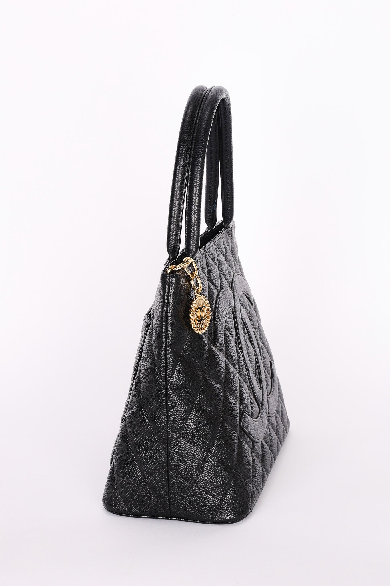 Chanel Timeless Medallion Tote Black Caviar AGHW