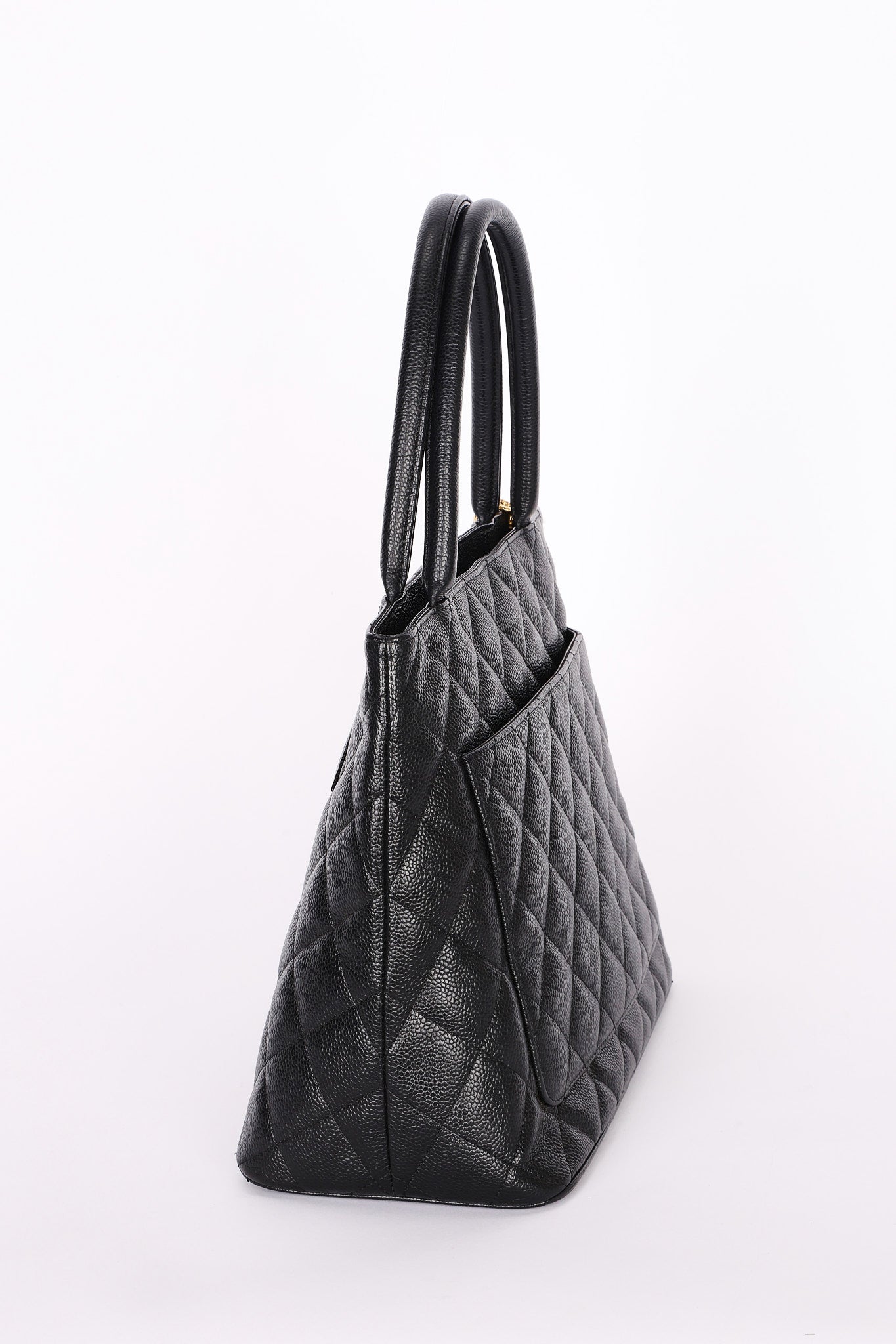 Chanel Timeless Medallion Tote Black Caviar AGHW