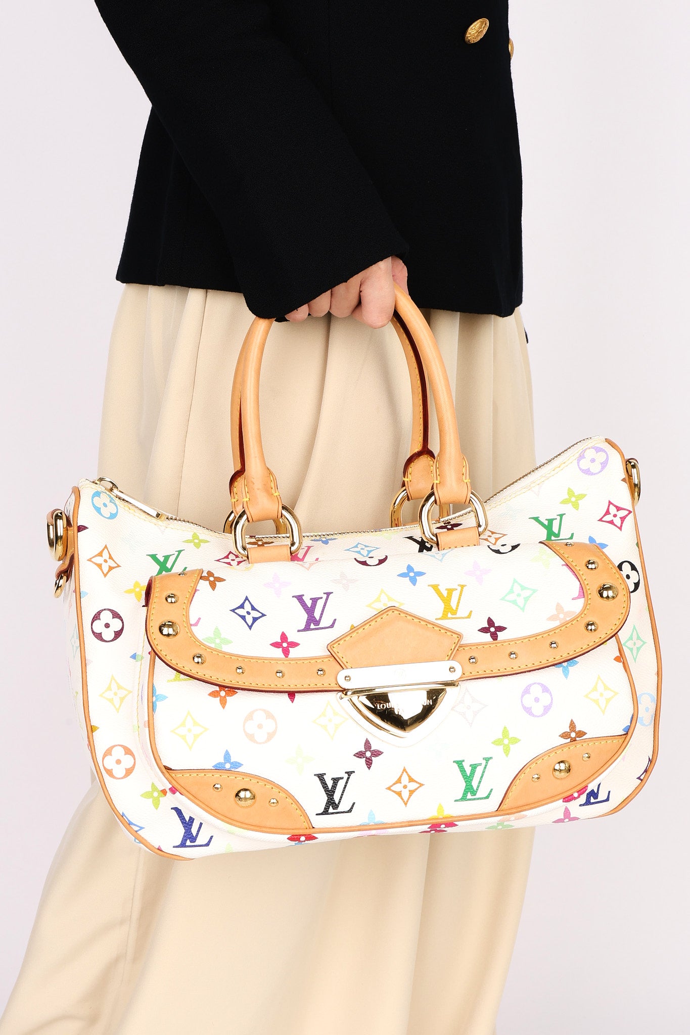 Limited Edition Louis Vuitton x Takashi Murakami Monogram Rita Shoulder Bag