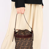 Fendi Zucca Drawstring Bucket Bag
