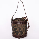 Fendi Zucca Drawstring Bucket Bag