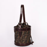 Fendi Zucca Drawstring Bucket Bag