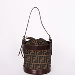 Fendi Zucca Drawstring Bucket Bag