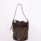 Fendi Zucca Drawstring Bucket Bag