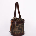 Fendi Zucca Drawstring Bucket Bag