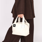 Chanel Chocolate Bar Bowler Bag Marshmallow Cerf 2004 DSHW