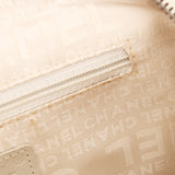 Chanel Chocolate Bar Caviar Bowler Bag Marshmallow Cerf 2004 DSHW