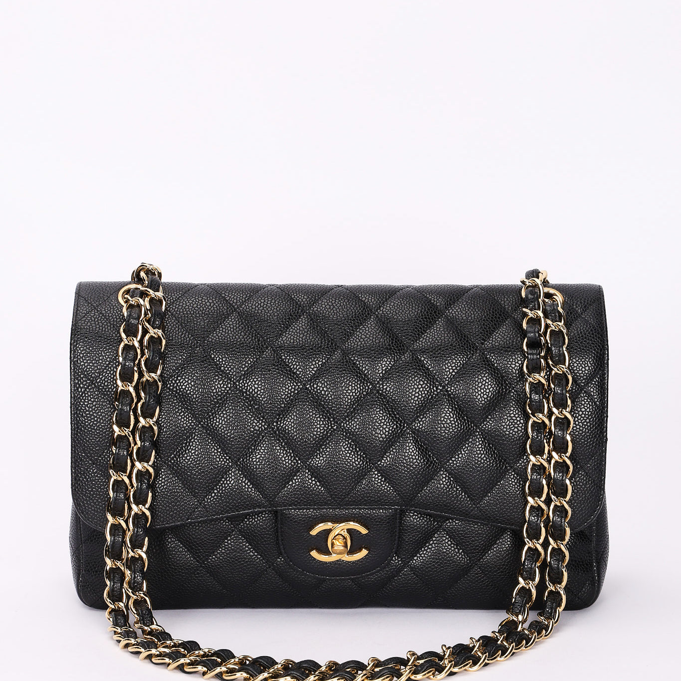 Chanel Jumbo Classic Double Flap Black Caviar GHW