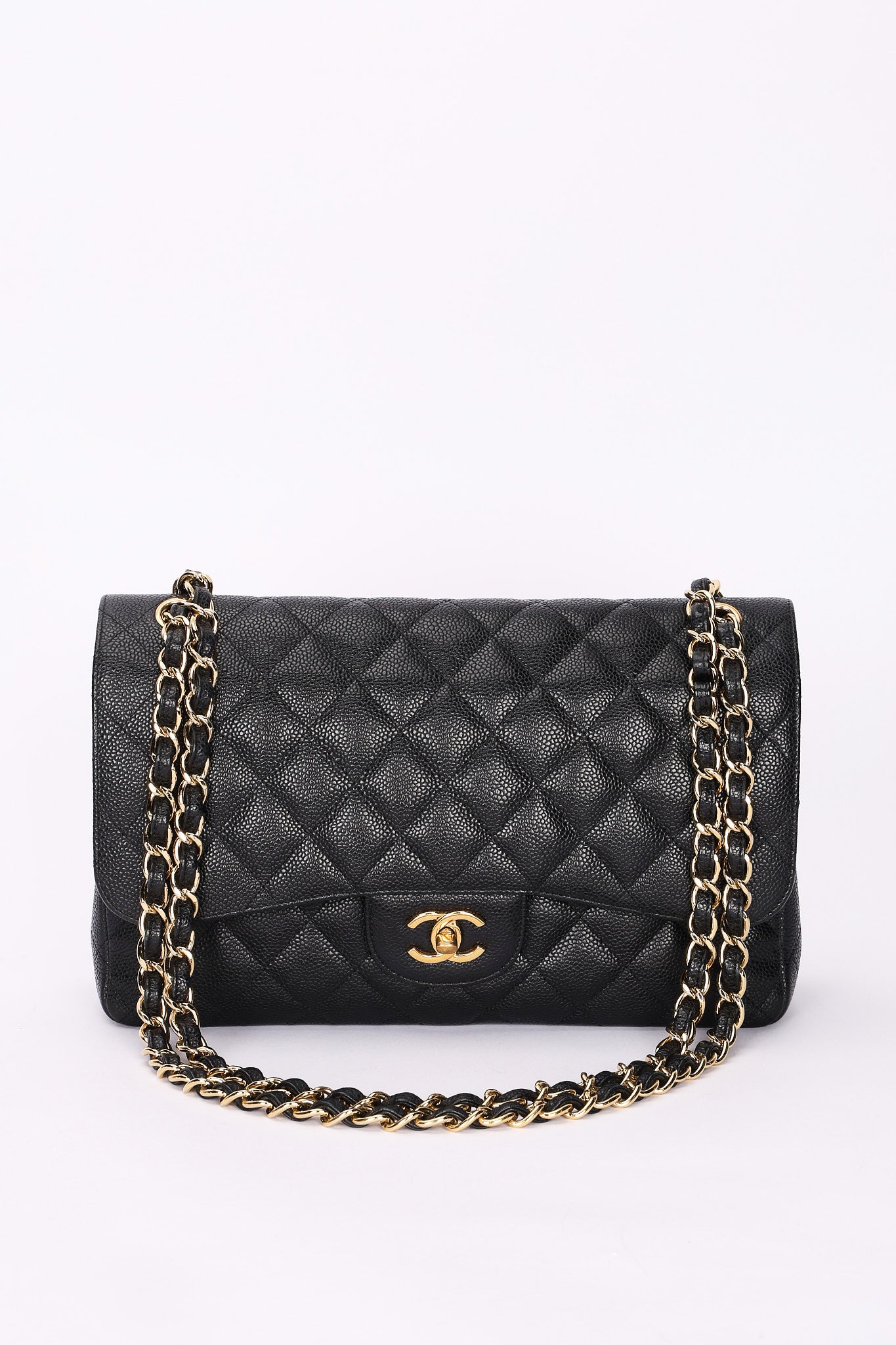 Chanel Jumbo Classic Double Flap Black Caviar GHW
