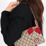 Gucci Supreme Face Chain Wallet on Chain