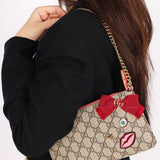 Gucci Supreme Face Chain Wallet on Chain