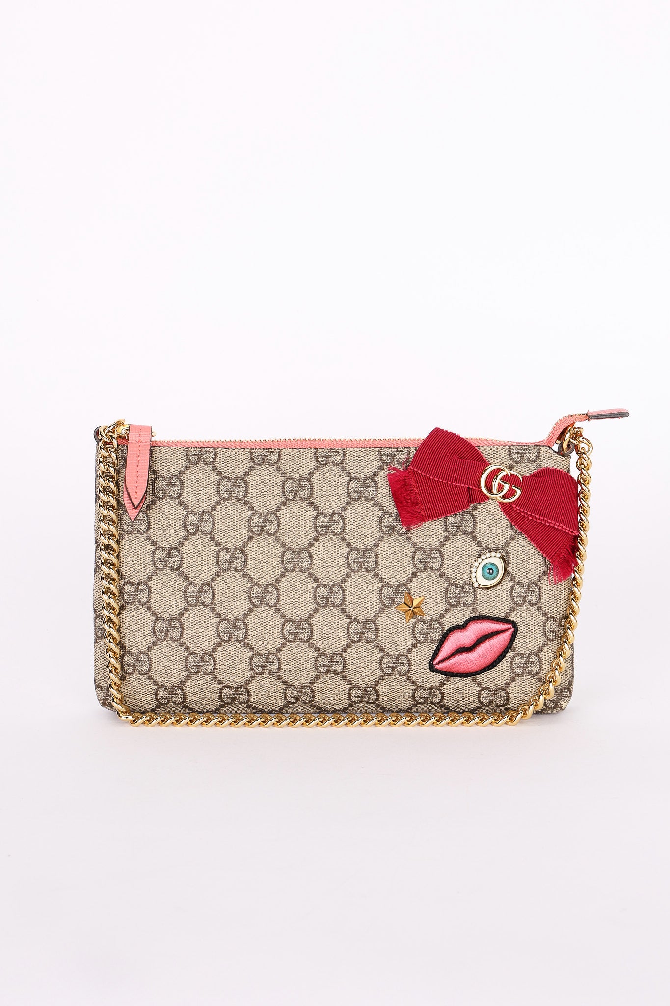 Gucci Supreme Face Chain Wallet on Chain
