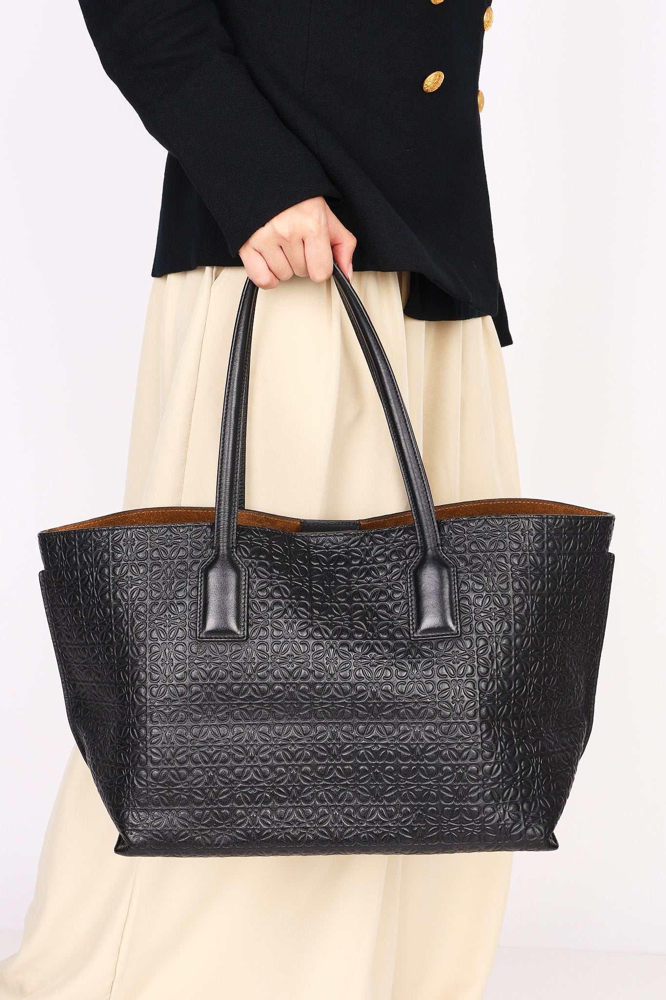 Loewe Embossed Anagram Tote