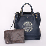 Louis Vuitton T&B Tobago Leather Shoe Bag Hand Bag Blue