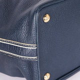 Louis Vuitton T&B Tobago Leather Shoe Bag Hand Bag Blue