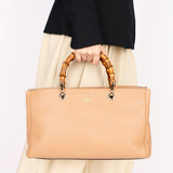 Gucci Medium Bamboo Shopper Tote Biege