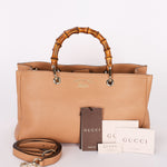 Gucci Medium Bamboo Shopper Tote Biege