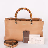 Gucci Medium Bamboo Shopper Tote Biege