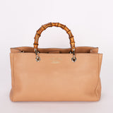 Gucci Medium Bamboo Shopper Tote Biege