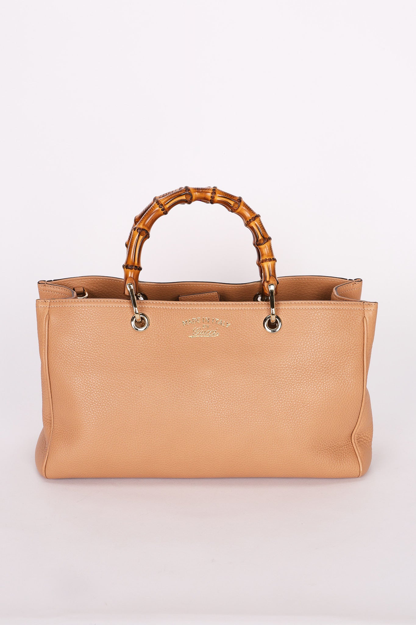 Gucci Medium Bamboo Shopper Tote Biege