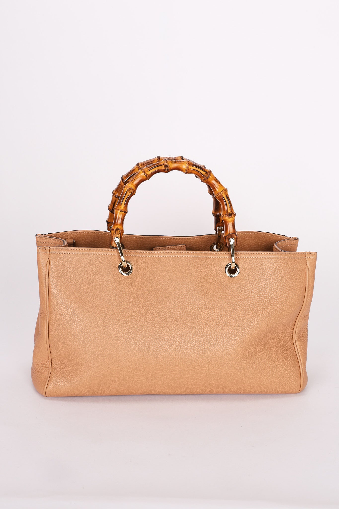 Gucci Medium Bamboo Shopper Tote Biege